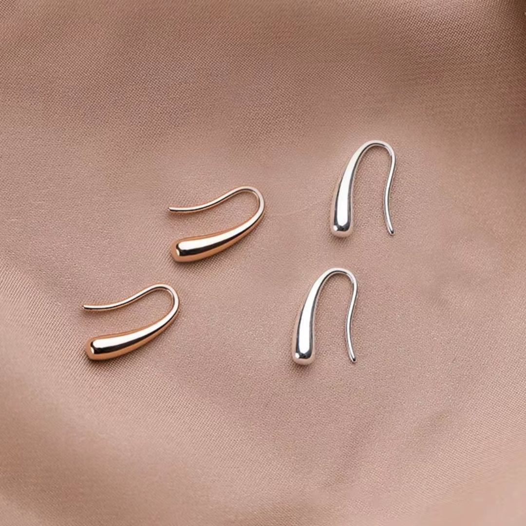 Vintage Tropfenohrringe aus Gold & Silber