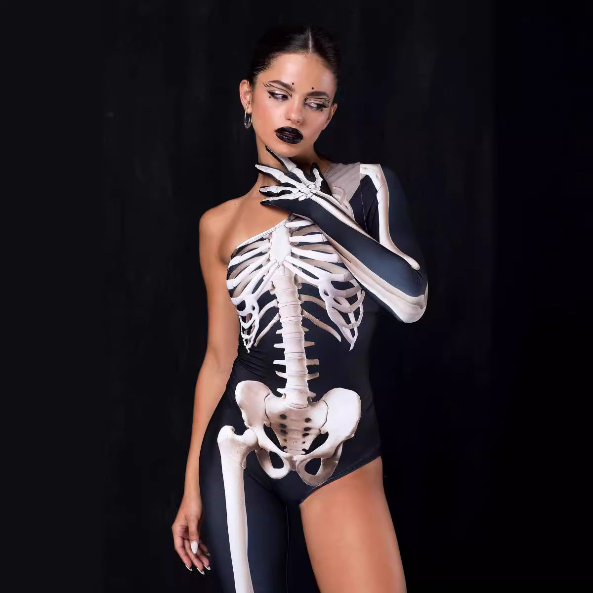 Damen Bodysuit mit einzigartigem Skelettdesign WOLFF