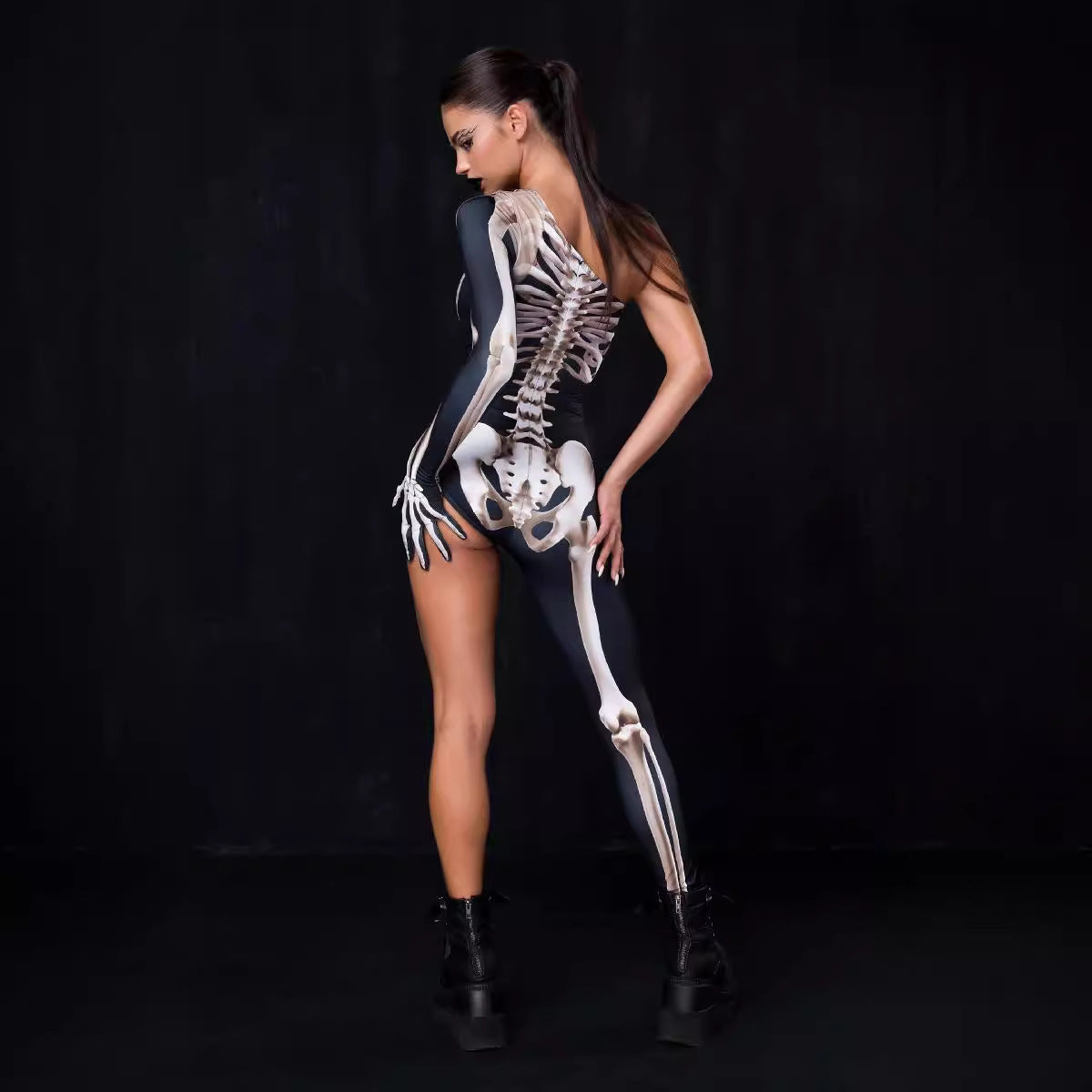 Damen Bodysuit mit einzigartigem Skelettdesign WOLFF
