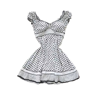 Damen Sommerliches Minikleid mit verspielten Punkten und eleganten Rüschendetails WOLFF