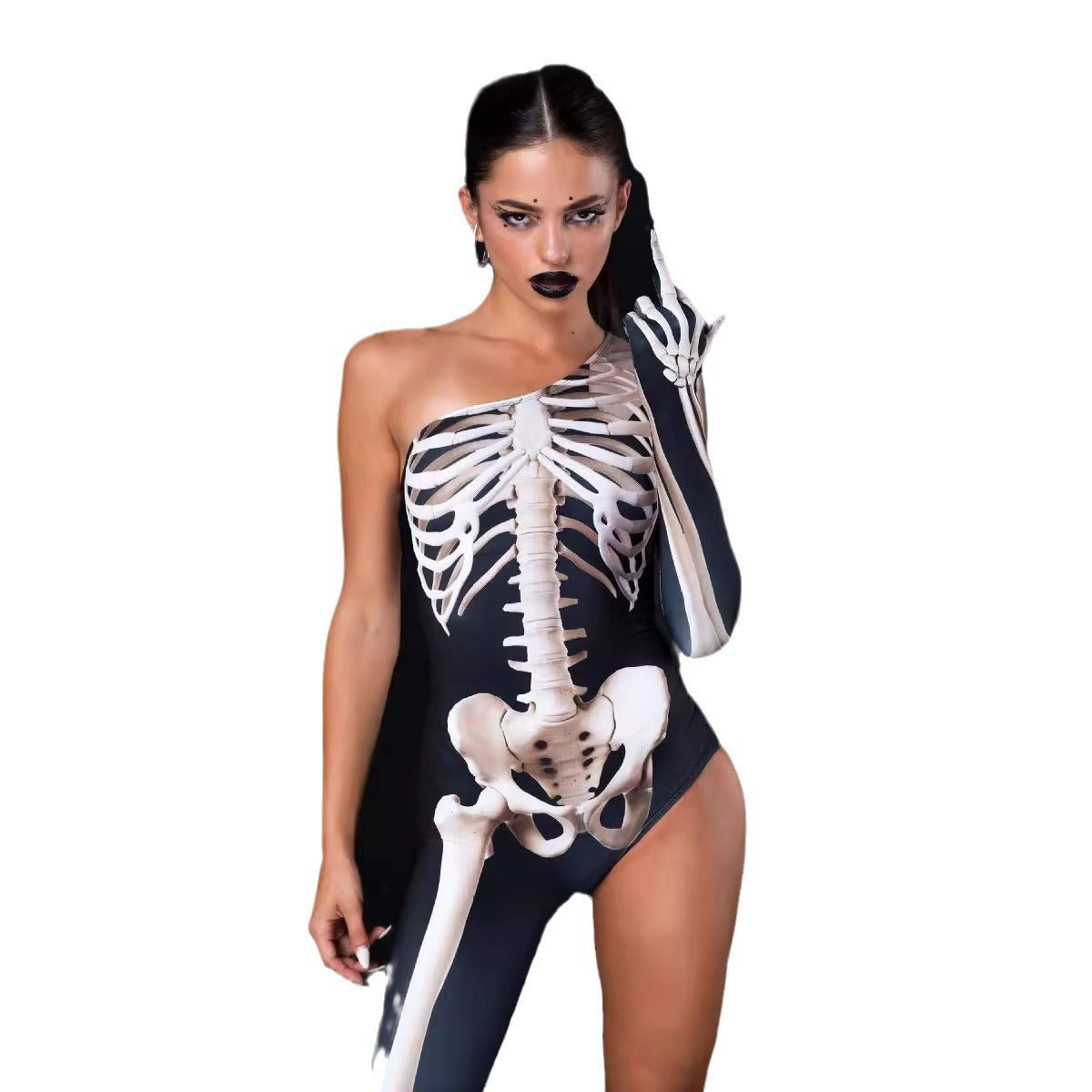 Damen Bodysuit mit einzigartigem Skelettdesign WOLFF