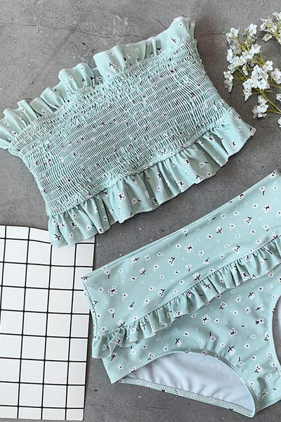 Avelena | Hochtailliertes Trägerloses Bikini