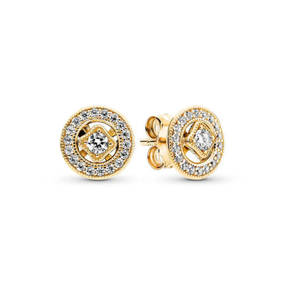 925 Sterling Silber Ohrstecker Klare Funken Krone Herz Tropfen Halo Ohrringe Für Frauen Hochzeitsfeier Schmuck Geschenk