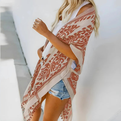 Avelena | Strandkimono Mit Kunstvollen Mustern