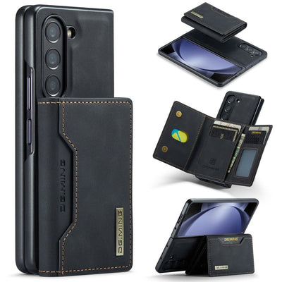 2in1 Vintage Leder Magnetische Brieftasche Fall für Samsung Galaxy Z Fold5 4