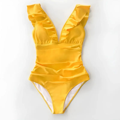 Avelena | Badeanzug Monokini Mit Rüschen
