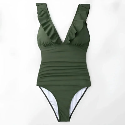 Avelena | Badeanzug Monokini Mit Rüschen