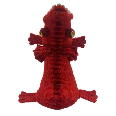3D Strickkrokodil-Socken