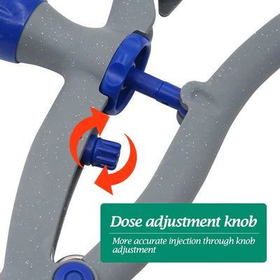 1Ml/2Ml /5Ml kontinuierliche Impfstoffinjektion mit 10 Nadeln automatischer Veterinärspritze für Nutztiere Schwein Rinder Schafe Hühner