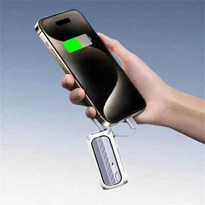 3-In-1 5000mAh Mini Power Bank mit drehbarem faltbarem Anschluss
