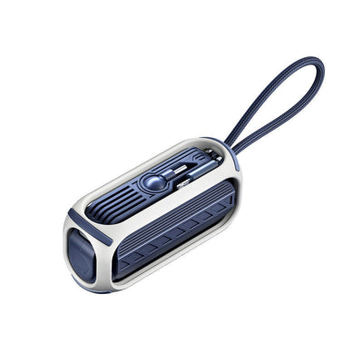 3-In-1 5000mAh Mini Power Bank mit drehbarem faltbarem Anschluss