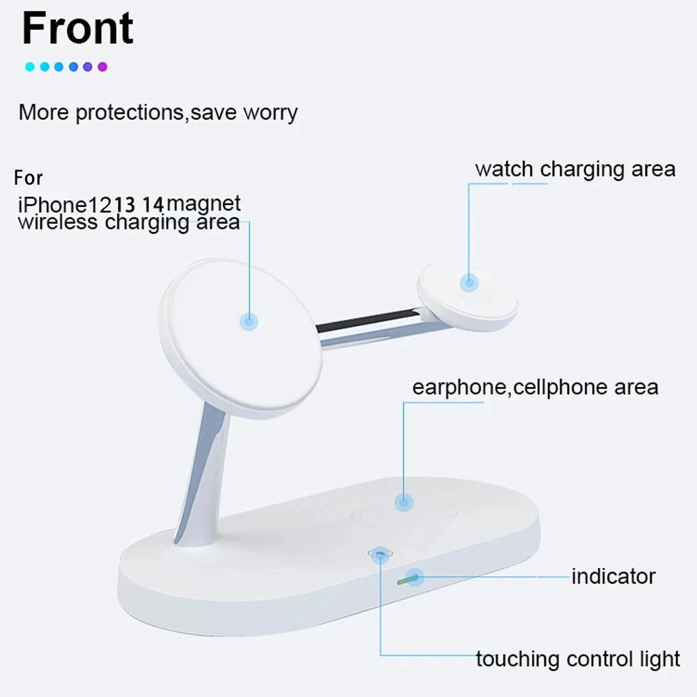 5-in-1 Magnetische Drahtlose Ladehalterung